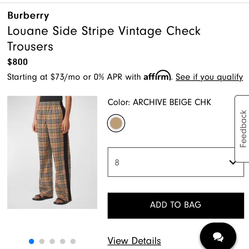 *BURBERRY TROUSERS* WORN ONCE!